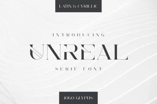 Unreal Serif Font  13