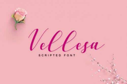 Vellesa Script Font 1
