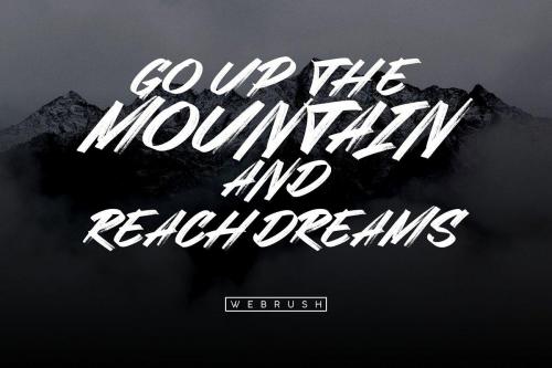 Webrush Brush Font 3