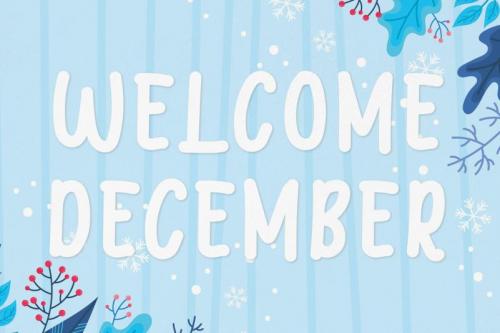 Welcome December Display Font
