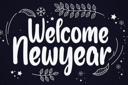 Welcome Newyear Script Font