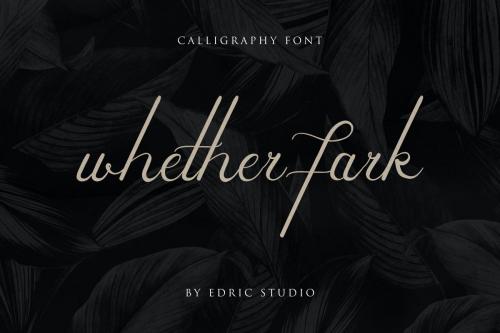 Whether Fark Signature Font 5
