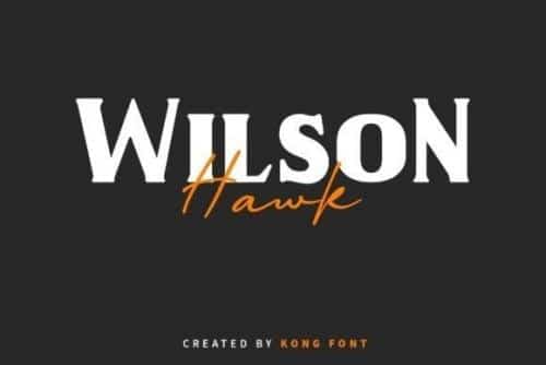 Wilson Hawk Serif Font