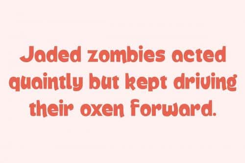 Winear Display Font 6