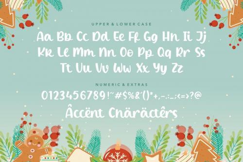 Winter Candle Bold Script Font  5