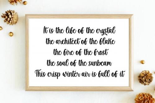 Winter Creative Handwritten Script Font 2