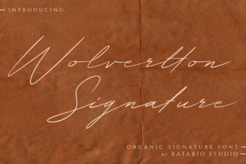 Wolvertton Signature Font