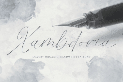 Xambdoria Luxury Organic Handwritten Font 1