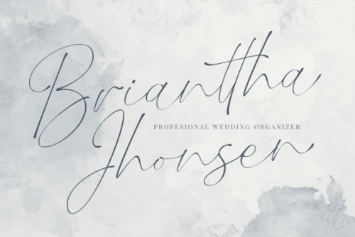 Xambdoria Luxury Organic Handwritten Font 7
