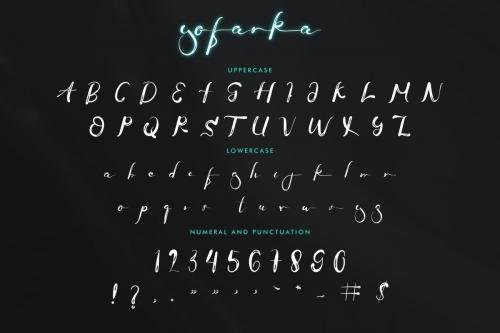 Yofanka Brush Font 5
