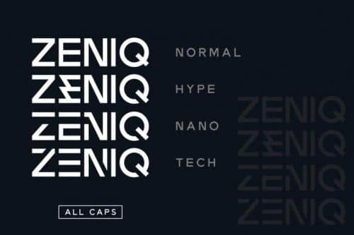 Zeniq Modern Sans Display Font 6