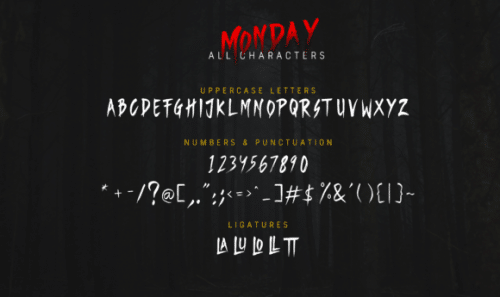 monday font 4