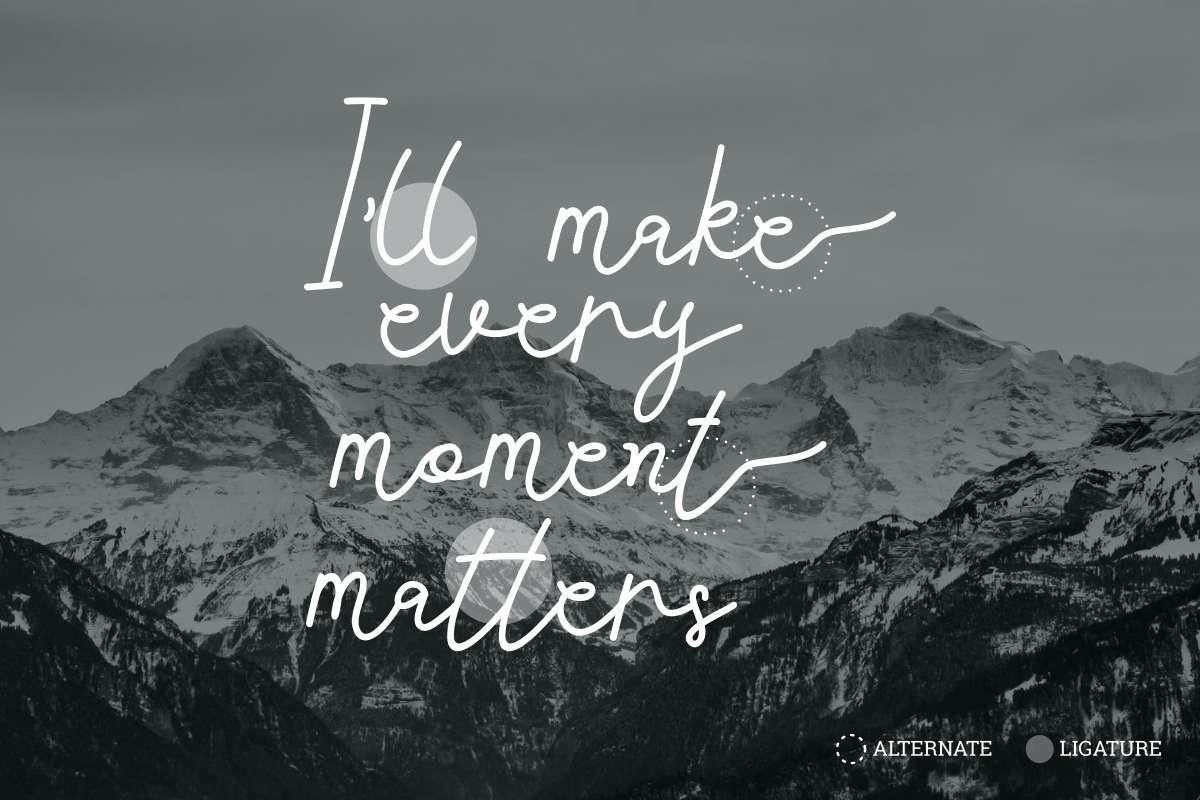 Acilla Tristan Handwriting Font 5