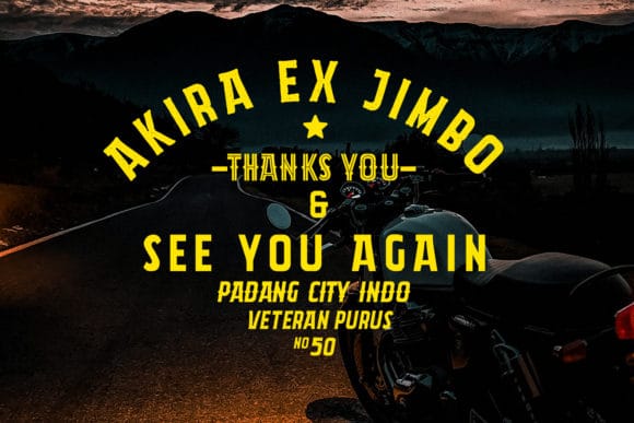 Akira Jimbo Font 9