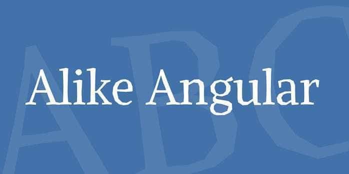 Alike Angular Font 1