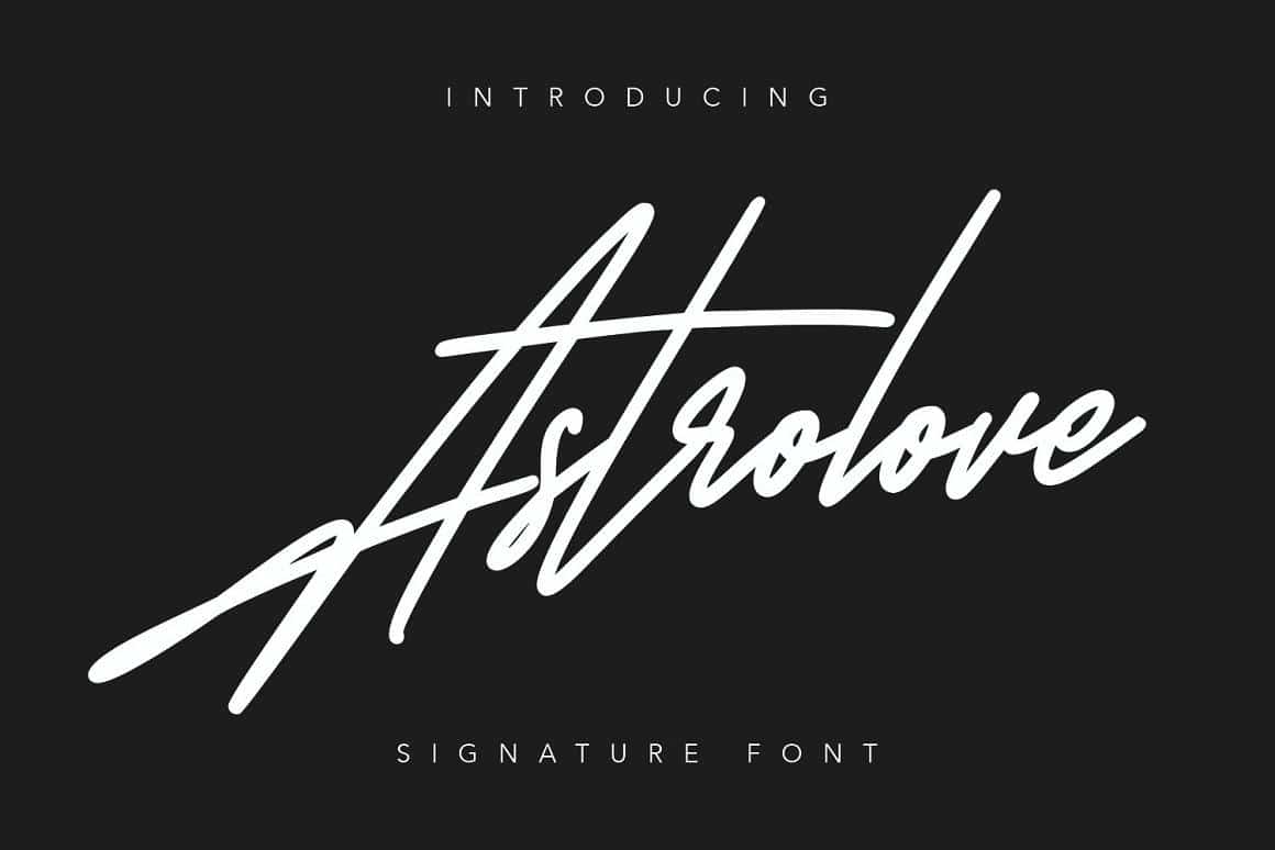 Astrolove Signature Font 1