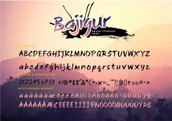 Bajigur Font 7