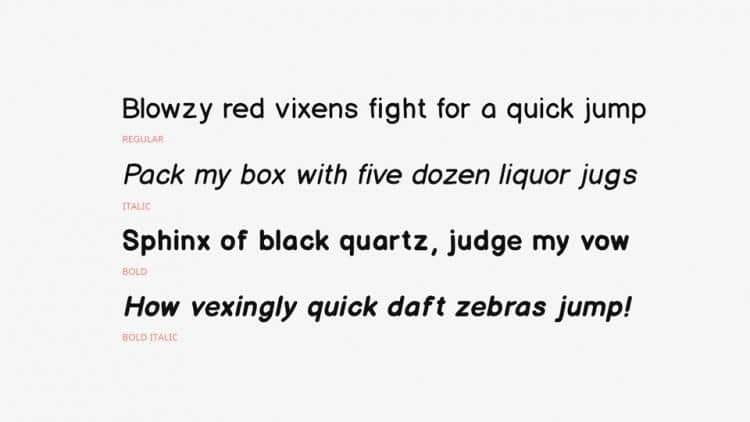 Balsamiq Font Family 2