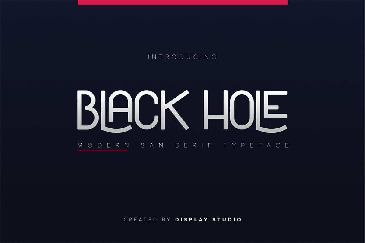 Black Hole Font