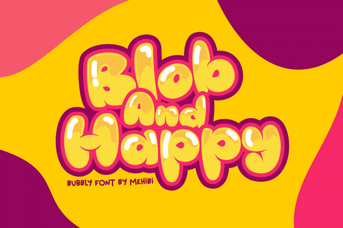 Blob And Happy Font