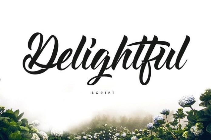 Delightful Script Font