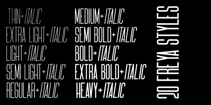 FREYA Font Family 9