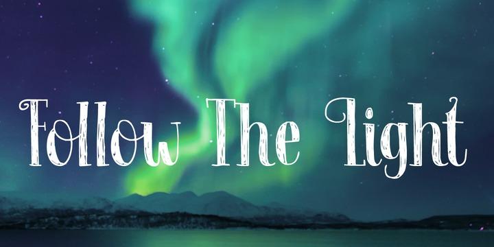 Follow The Light Font 1