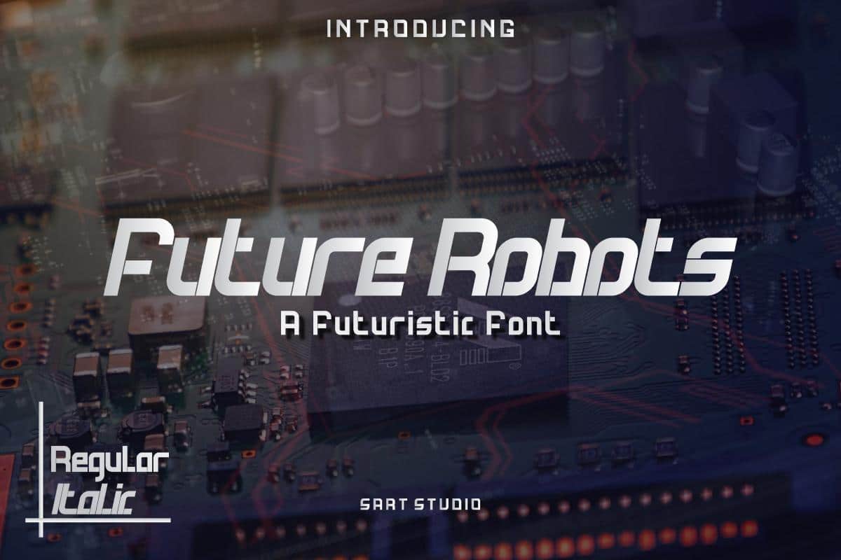 Future Techno Display Font 1