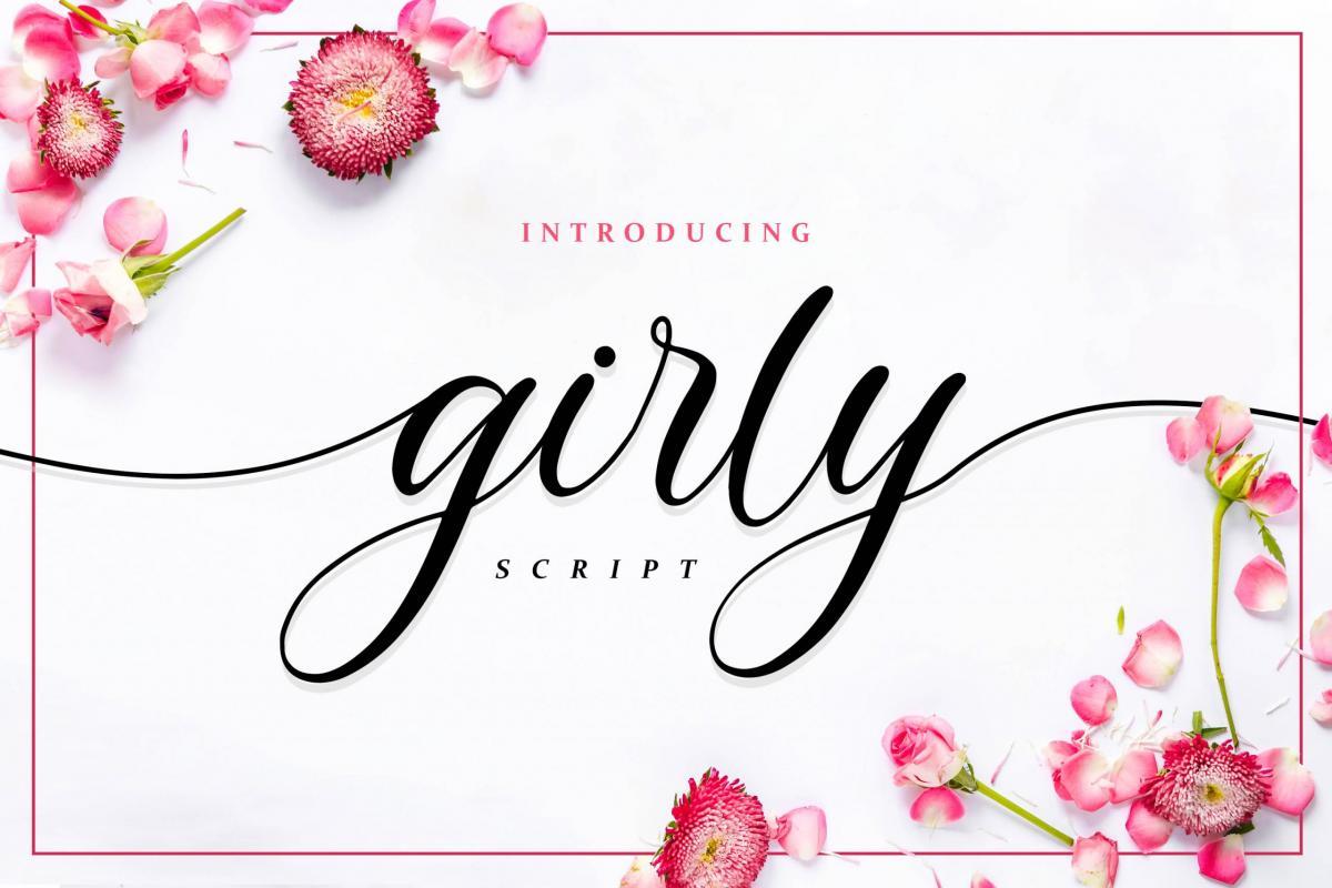 Girly Lovely Calligraphy Script Font 1