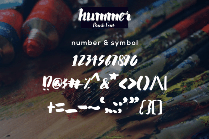 Hummer Brush Graffiti Font 5