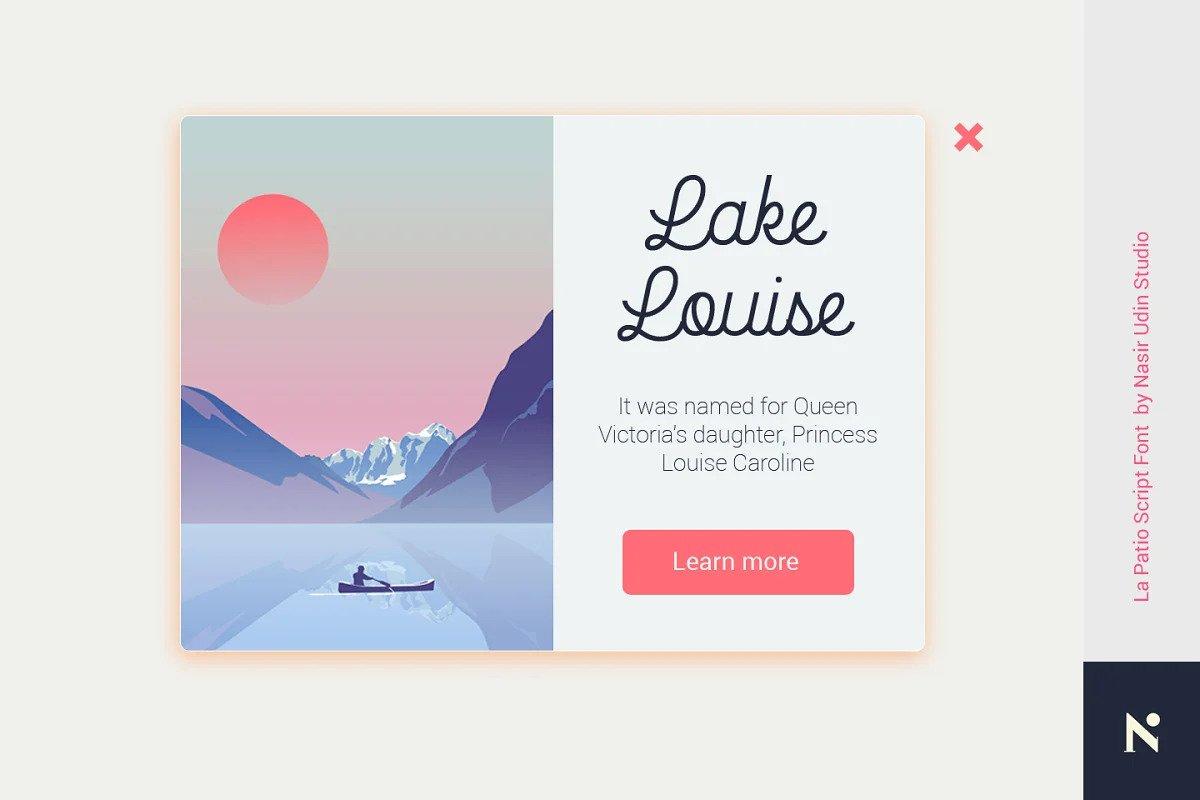 La Patio Script Font 4