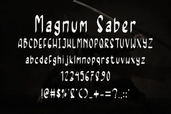 Magnum Saber Font 5