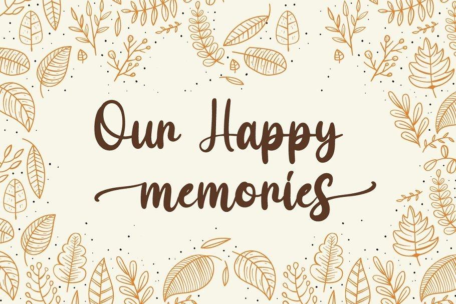 Maple Memories Handwritten Script Font 1