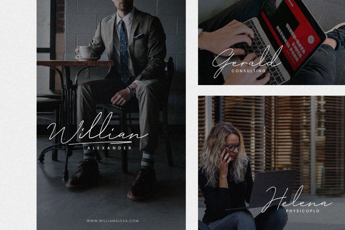 Milano Signature Script Font 11