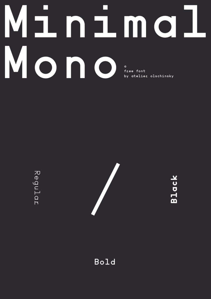 Minimal Mono Font 1
