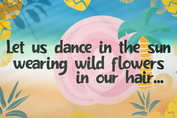 Pineapple Slice Font 2