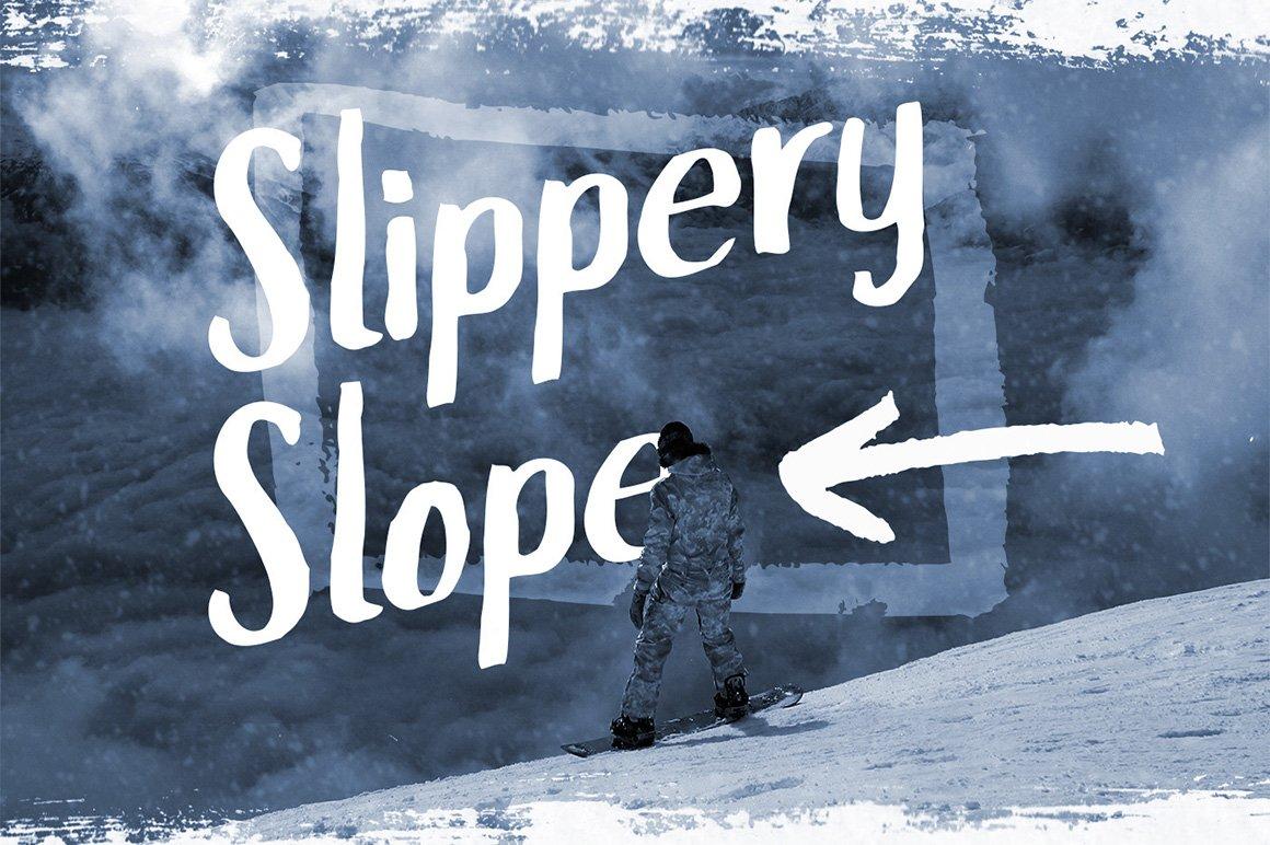 Slopes Brush Font 6