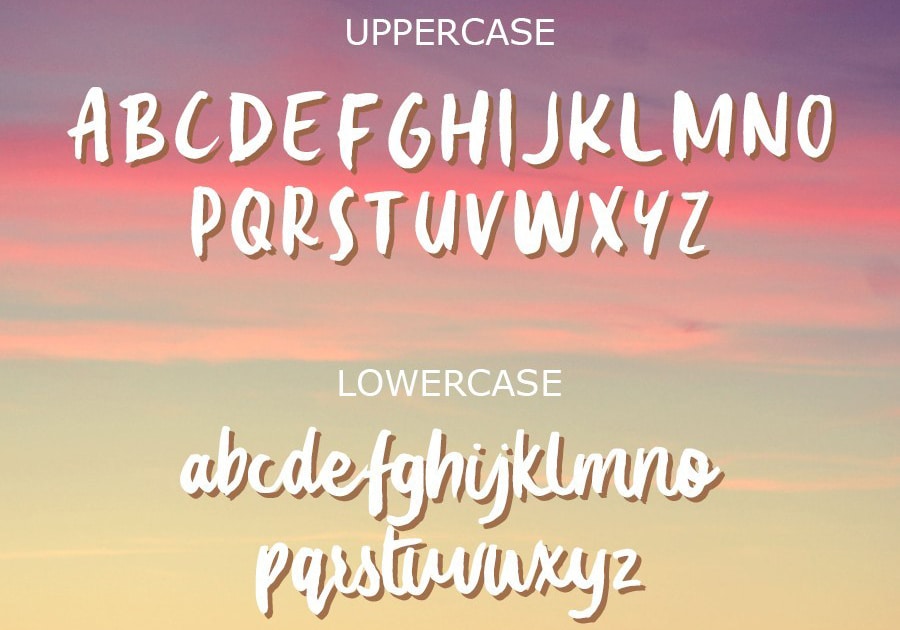Summer Love Brush Font 3