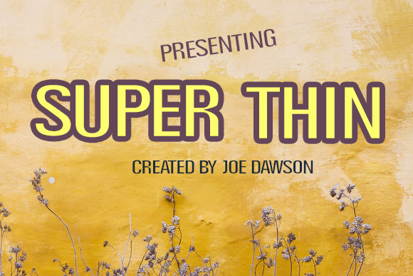 Super Thin Font 1