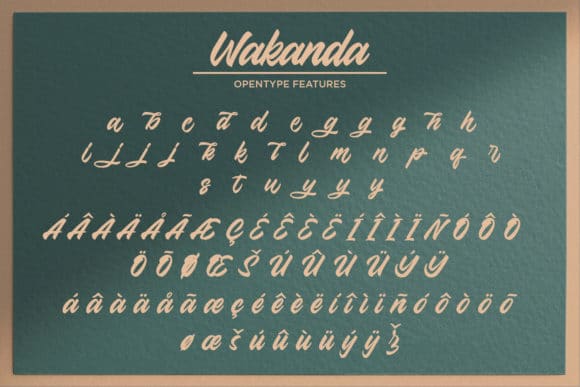 Wakanda Font 7
