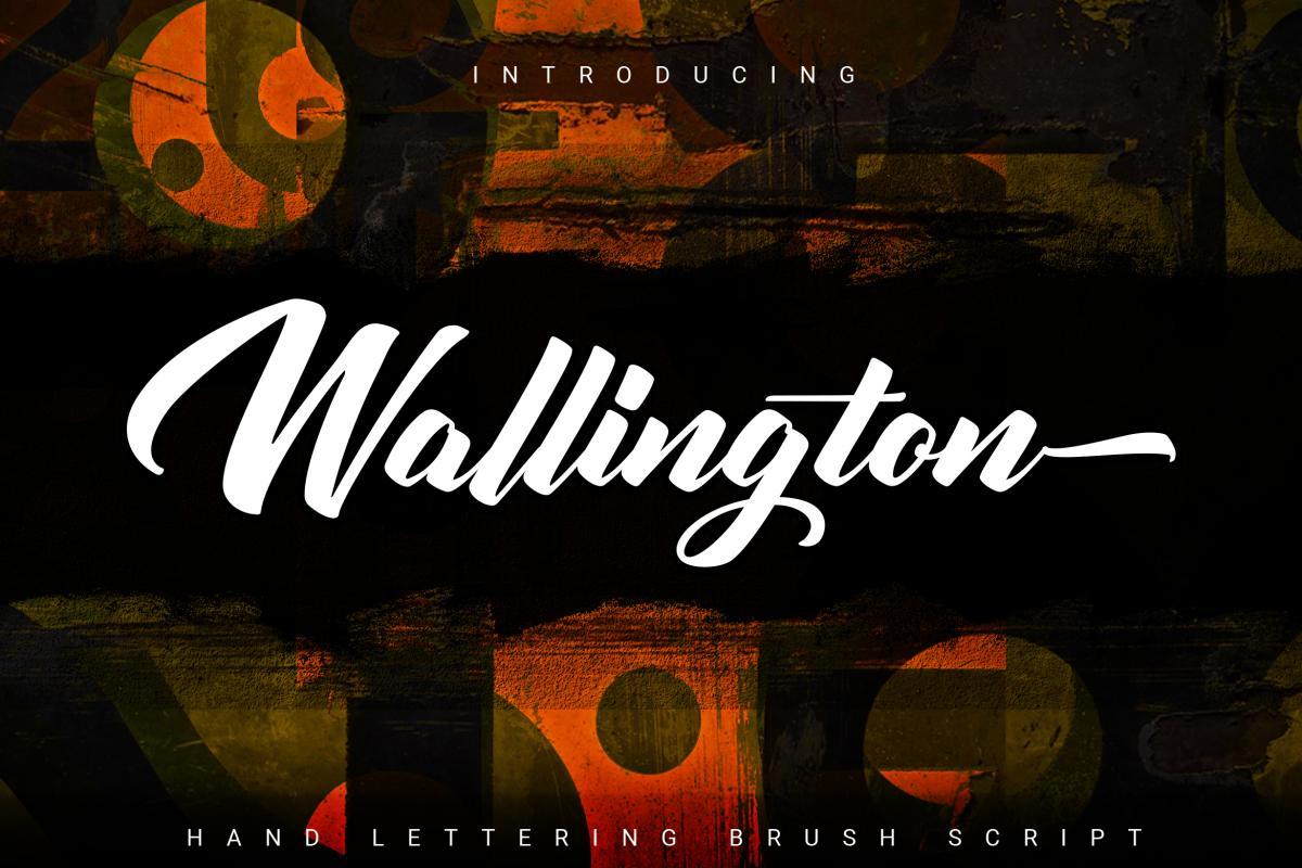 Wallington Hand Lettering Brush Font 1