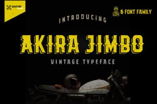 Akira Jimbo Font 1