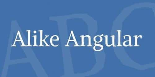 Alike Angular Font 1