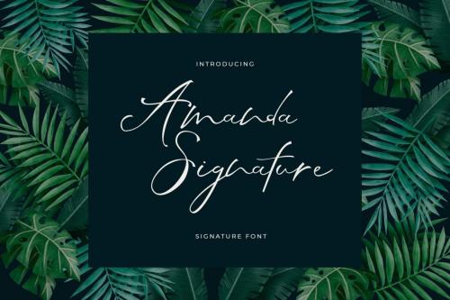 Amanda Signature Font 1