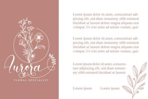 Amiela Flower Calligraphy Script Font 7