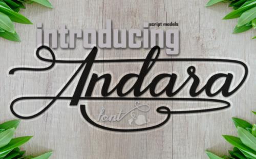 Andara Calligraphy Font
