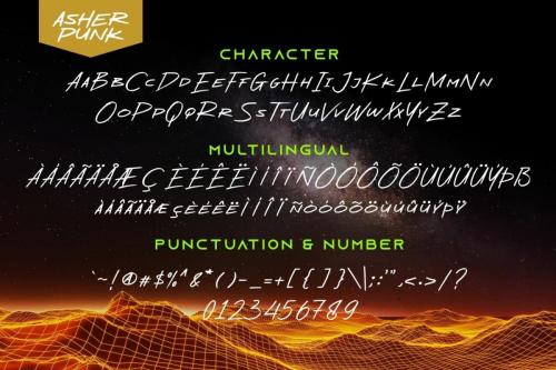 Asher Punk Font 7