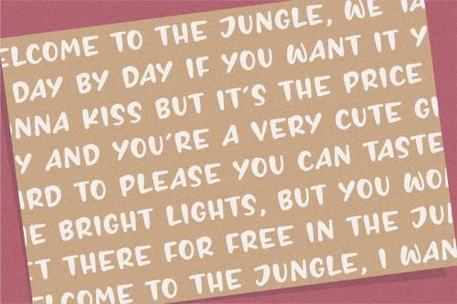BROWNIE BUSTER Font 7