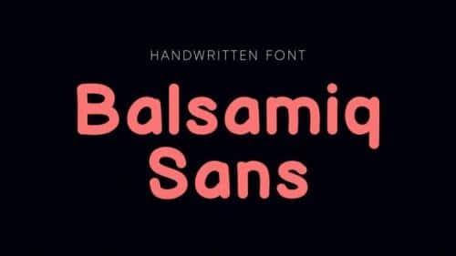 Balsamiq Font Family 1