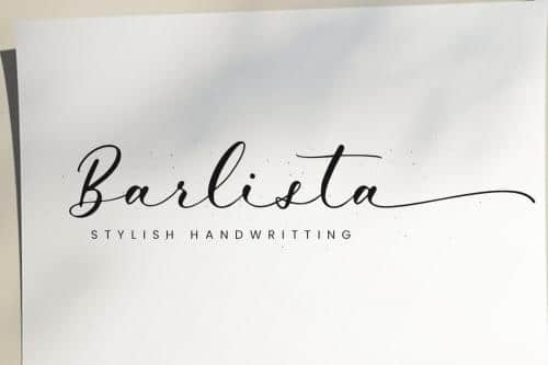 Barlista Stylish Handwritten Script Font